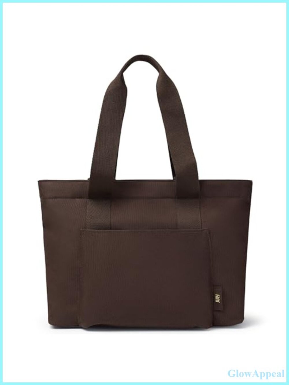 GRS Certified PU Coated Large Tote Bag with Laptop Sleeve and Travel-Friendly